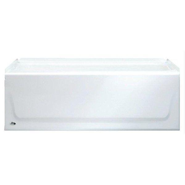 Bootz KONA Bathtub, 34 gal Capacity, 54 in L, 30 in W, 1514 in H, Alcove Installation, Steel, White 011-3303-00/2303